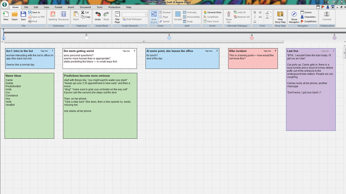 Final Draft 10 Review A Serious Tool for Serious Screenwriters